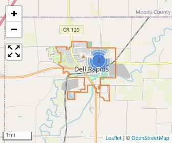 Area schools map